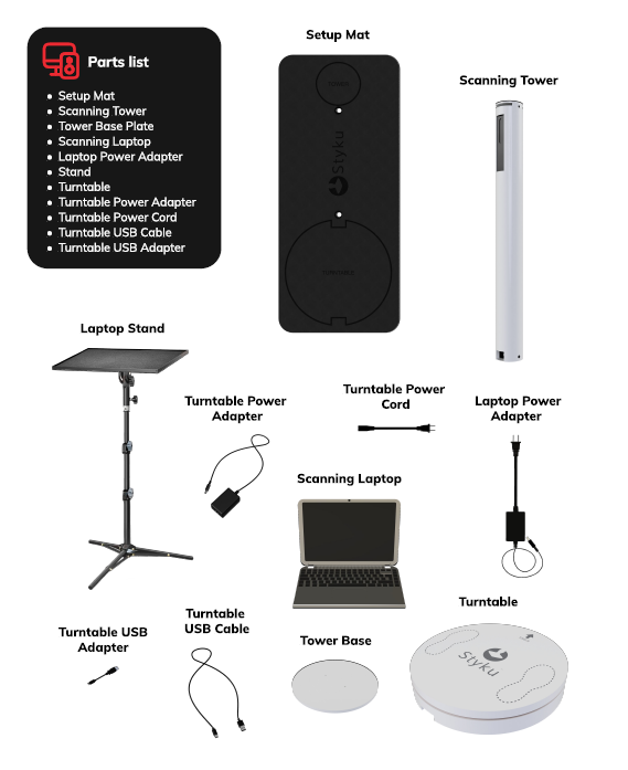 Scanner X2L_Part List