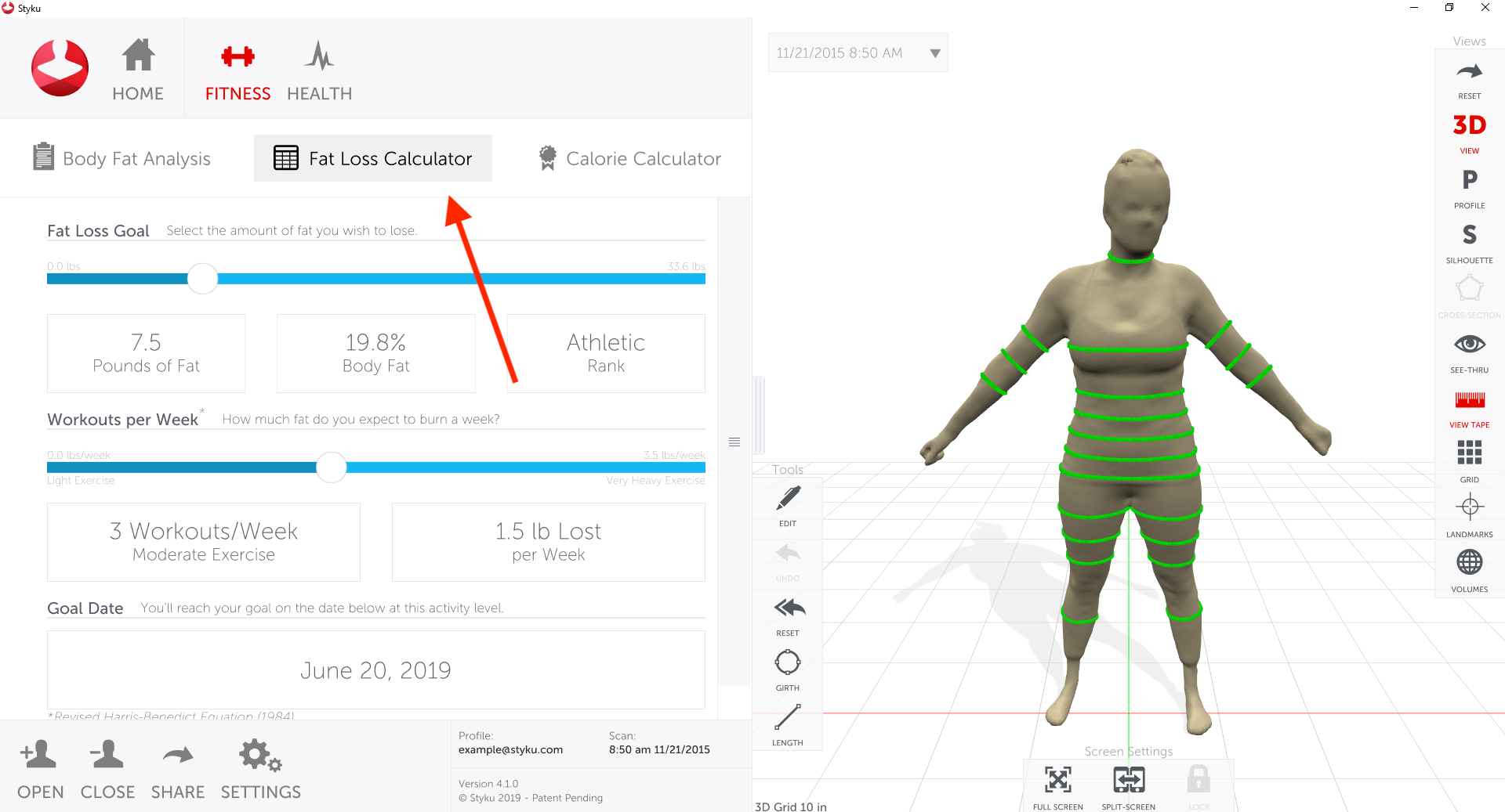 Fat Loss Calculator