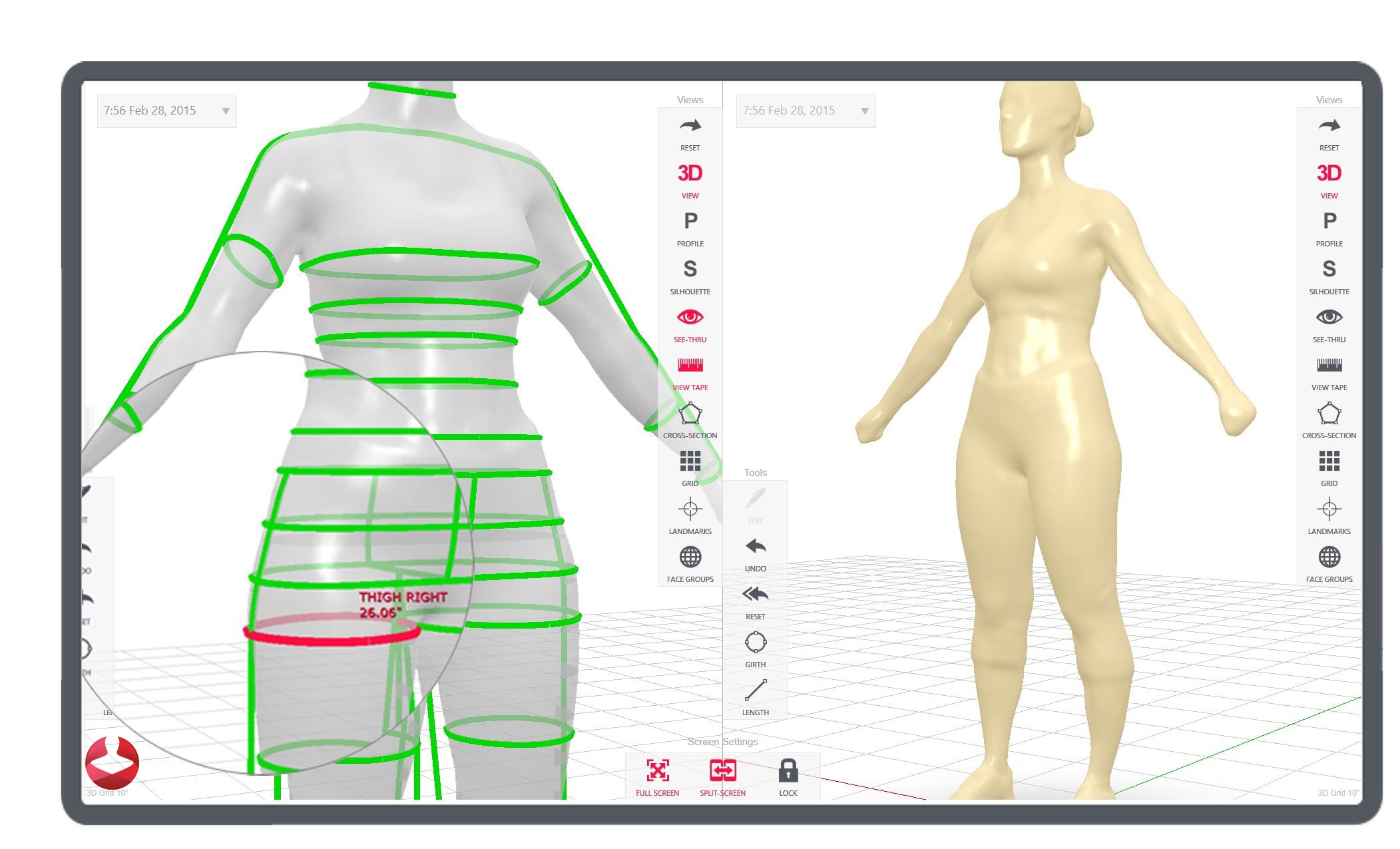 3d body composition and shape